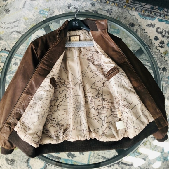 VTG Leather Jacket Jos. A Banks - Picture 2 of 5